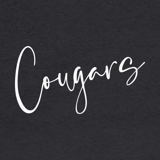 Cougars Script Typography Team Name by k8creates